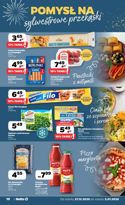 Netto - gazetka promocyjna Gazetka Spożywcza od soboty 27.12 do soboty 03.01 - strona 10