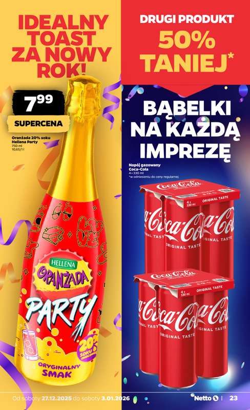 Netto - gazetka promocyjna Gazetka Spożywcza od soboty 27.12 do soboty 03.01 - strona 23