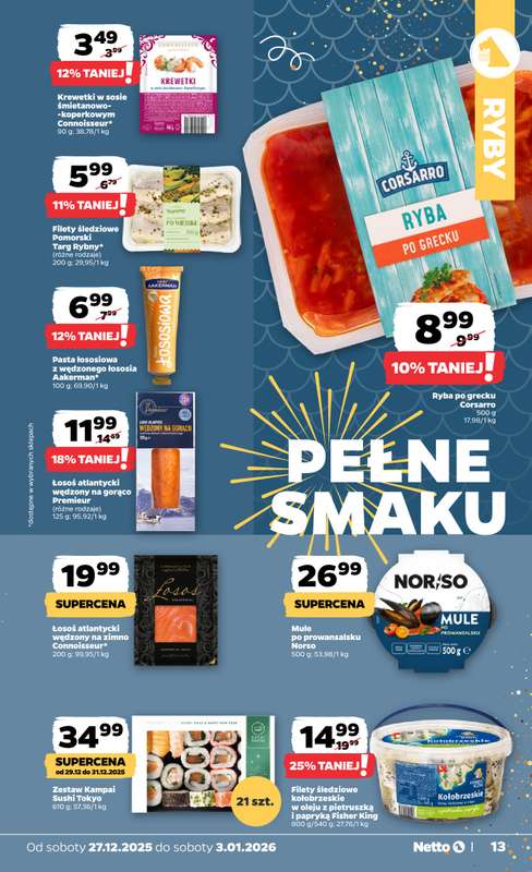 Netto - gazetka promocyjna Gazetka Spożywcza od soboty 27.12 do soboty 03.01 - strona 13