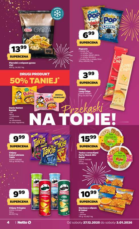 Netto - gazetka promocyjna Gazetka Spożywcza od soboty 27.12 do soboty 03.01 - strona 4