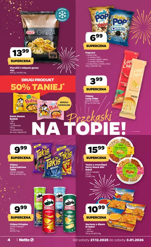 Netto - gazetka promocyjna Gazetka Spożywcza od soboty 27.12 do soboty 03.01 - strona 4