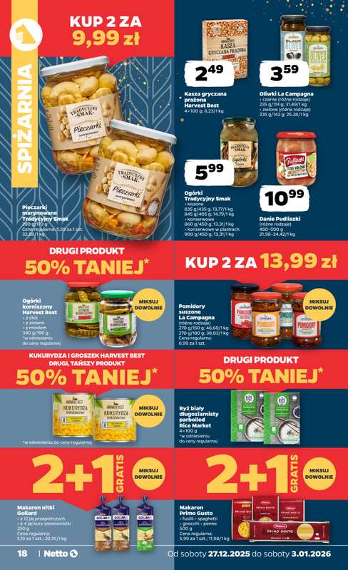 Netto - gazetka promocyjna Gazetka Spożywcza od soboty 27.12 do soboty 03.01 - strona 18