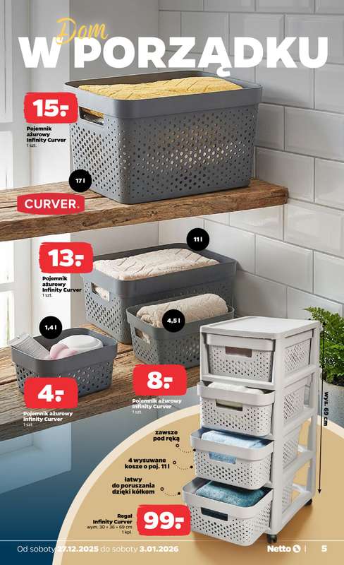 Netto - gazetka promocyjna Gazetka Non Food od soboty 27.12 do soboty 03.01 - strona 5