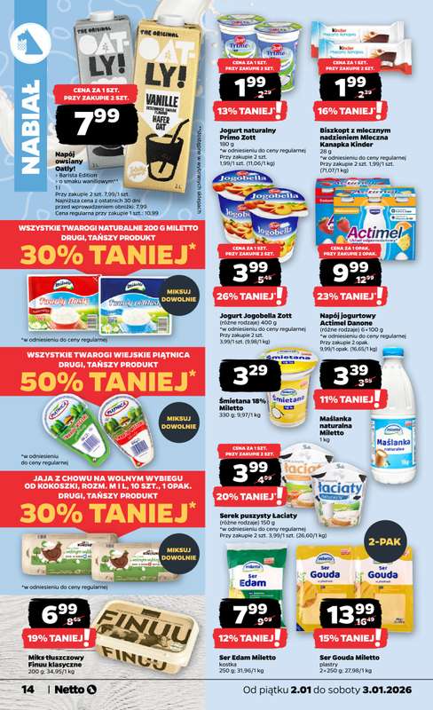 Netto - gazetka promocyjna Gazetka Spożywcza od piątku 02.01 do soboty 03.01 - strona 14
