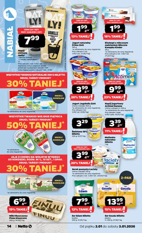Netto - gazetka promocyjna Gazetka Spożywcza od piątku 02.01 do soboty 03.01 - strona 14