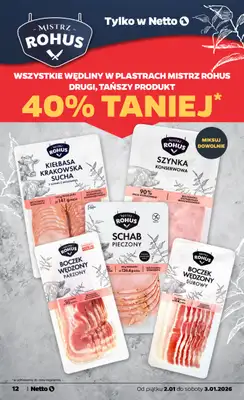 Netto - gazetka promocyjna Gazetka Spożywcza od piątku 02.01 do soboty 03.01 - strona 12