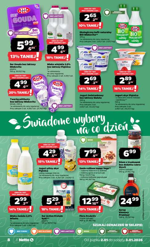 Netto - gazetka promocyjna Gazetka Spożywcza od piątku 02.01 do soboty 03.01 - strona 8