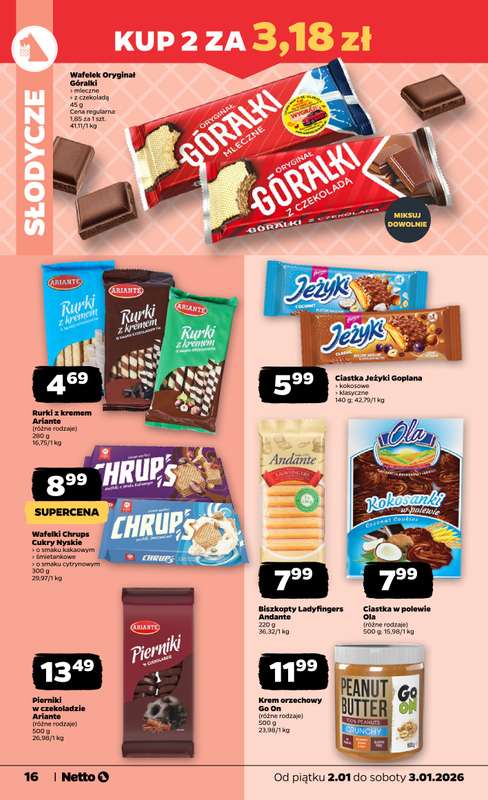 Netto - gazetka promocyjna Gazetka Spożywcza od piątku 02.01 do soboty 03.01 - strona 16