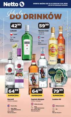 Netto - gazetka promocyjna Alkohole do drinków w Netto! od poniedziałku 29.12 do środy 31.12