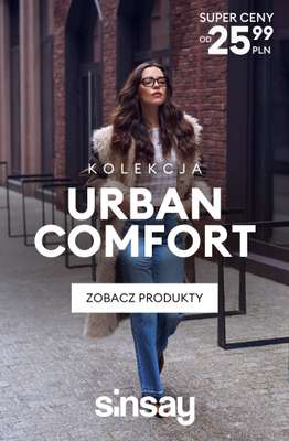 Sinsay - gazetka promocyjna Kolekcja URBAN COMFORT od wtorku 23.12 
