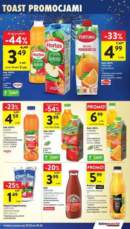 Intermarche - gazetka promocyjna Gazetka od soboty 27.12 do środy 31.12 - strona 32