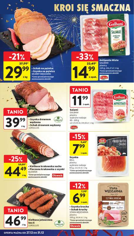 Intermarche - gazetka promocyjna Gazetka od soboty 27.12 do środy 31.12 - strona 15