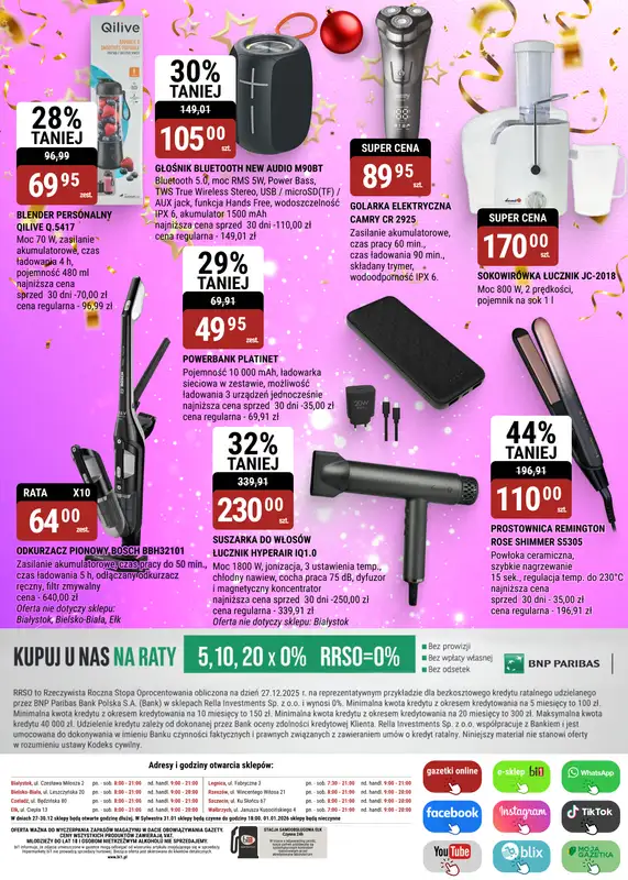 bi1 - gazetka promocyjna Gazetka Bielsko-Biała I Czas na szampańską zabawę od soboty 27.12 do środy 31.12 - strona 24