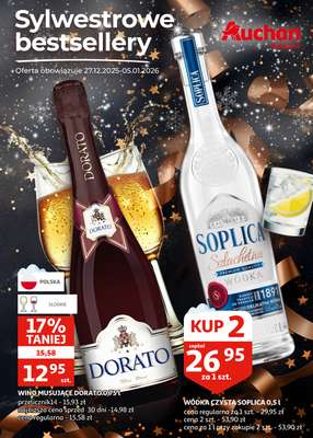 Auchan - gazetka promocyjna Gazetka Racibórz I Sylwestrowe Bestsellery od soboty 27.12 do poniedziałku 05.01