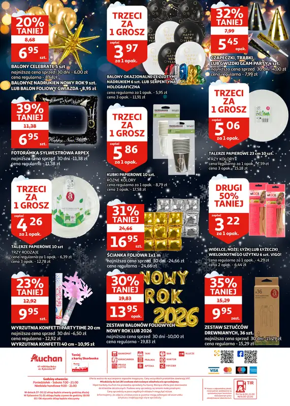Auchan - gazetka promocyjna Gazetka Racibórz I Sylwestrowe Bestsellery od soboty 27.12 do poniedziałku 05.01 - strona 14