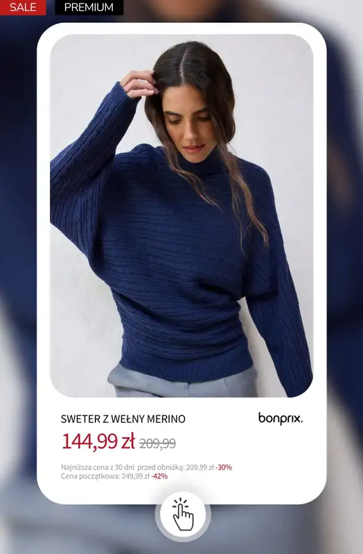 bonprix - gazetka promocyjna BESTSELLERY – sprawdź modowe hity! od wtorku 23.12  - strona 12