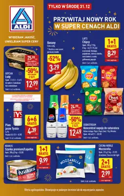 Aldi - gazetka promocyjna Przywitaj nowy rok w super cenach Aldi! od środy 31.12 do środy 31.12