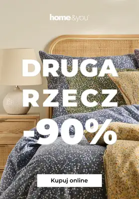 home&you - gazetka promocyjna -90% na drugą rzecz od wtorku 23.12 do poniedziałku 29.12