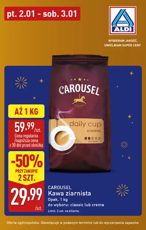 Aldi - gazetka promocyjna Przywitaj nowy rok w super cenach Aldi! od piątku 02.01 do soboty 03.01 - strona 2