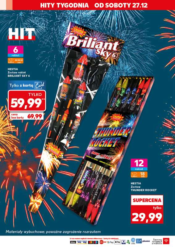 Kaufland - gazetka promocyjna Oferta Kaufland - Fajerwerki  do środy 31.12 - strona 18