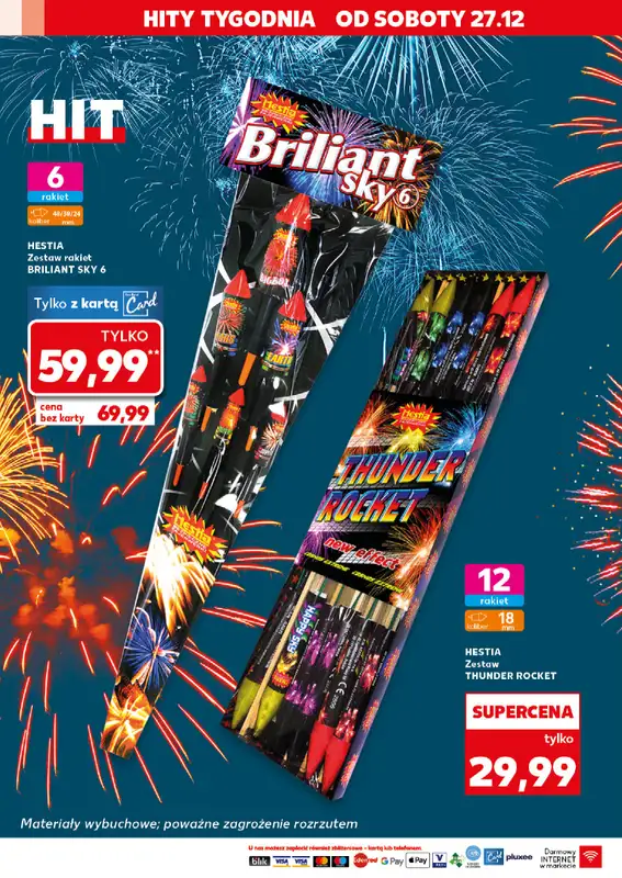 Kaufland - gazetka promocyjna Oferta Kaufland - Fajerwerki  do środy 31.12 - strona 18