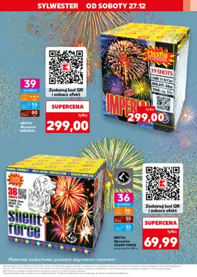 Kaufland - gazetka promocyjna Oferta Kaufland - Fajerwerki  do środy 31.12 - strona 5