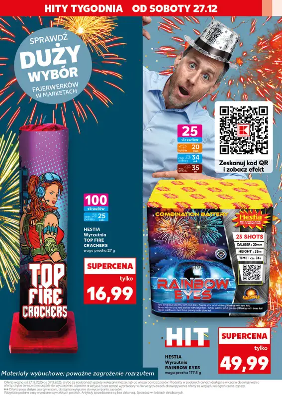 Kaufland - gazetka promocyjna Oferta Kaufland - Fajerwerki   - strona 3