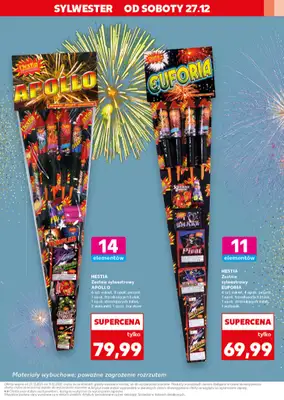 Kaufland - gazetka promocyjna Oferta Kaufland - Fajerwerki  do środy 31.12 - strona 17