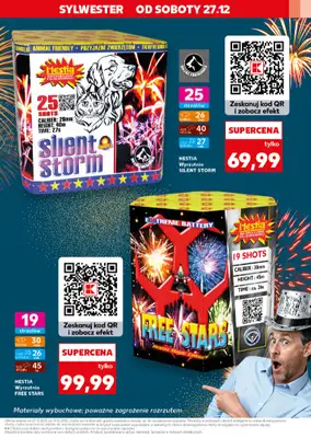 Kaufland - gazetka promocyjna Oferta Kaufland - Fajerwerki  do środy 31.12 - strona 7