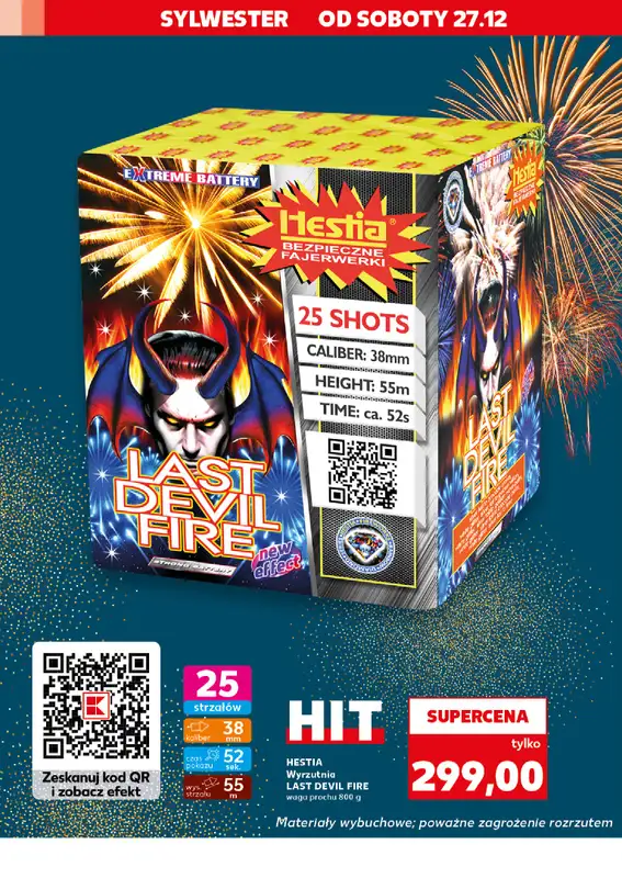 Kaufland - gazetka promocyjna Oferta Kaufland - Fajerwerki  do środy 31.12 - strona 10