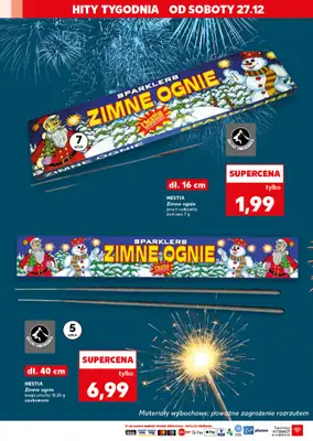 Kaufland - gazetka promocyjna Oferta Kaufland - Fajerwerki  do środy 31.12 - strona 14