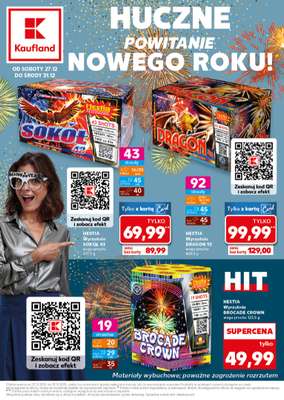Kaufland - gazetka promocyjna Oferta Kaufland - Fajerwerki  do środy 31.12