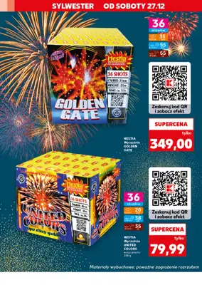 Kaufland - gazetka promocyjna Oferta Kaufland - Fajerwerki  do środy 31.12 - strona 4