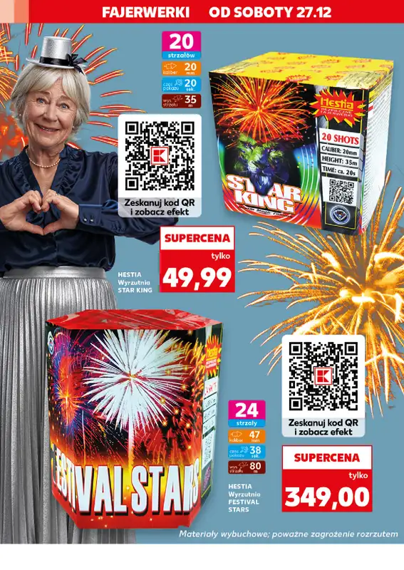 Kaufland - gazetka promocyjna Oferta Kaufland - Fajerwerki  do środy 31.12 - strona 8