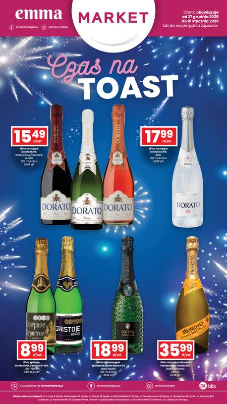 emma MARKET - gazetka promocyjna Ulotka alkoholowa od soboty 27.12 do soboty 10.01
