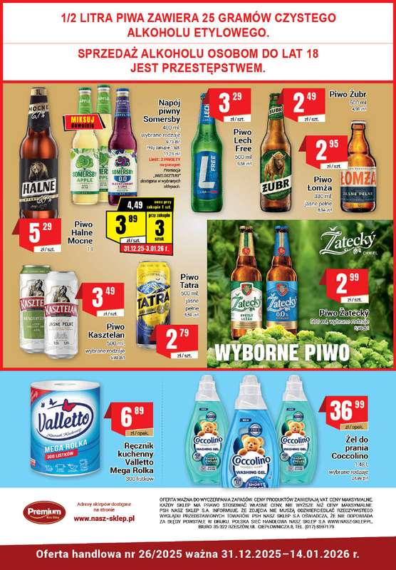 Premium - gazetka promocyjna Gazetka Premium od środy 31.12 do środy 14.01 - strona 6