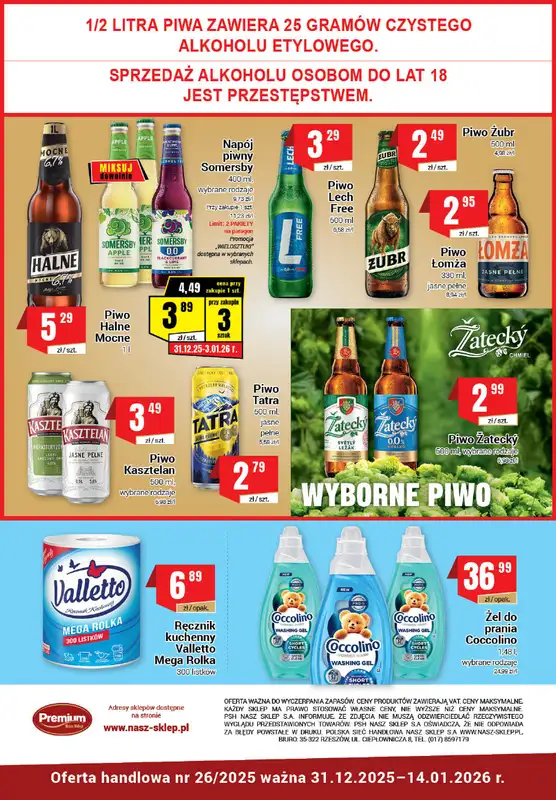 Premium - gazetka promocyjna Gazetka Premium od środy 31.12 do środy 14.01 - strona 6