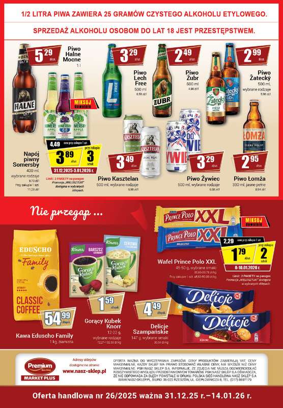 Premium - gazetka promocyjna Gazetka Premium Market Plus od środy 31.12 do środy 14.01 - strona 8