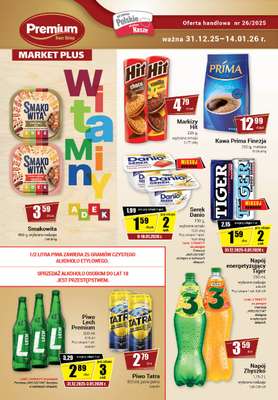 Premium - gazetka promocyjna Gazetka Premium Market Plus od środy 31.12 do środy 14.01