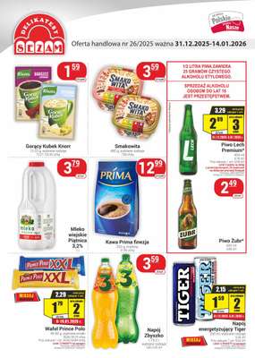 Delikatesy Sezam - gazetka promocyjna Gazetka od środy 31.12 do środy 14.01