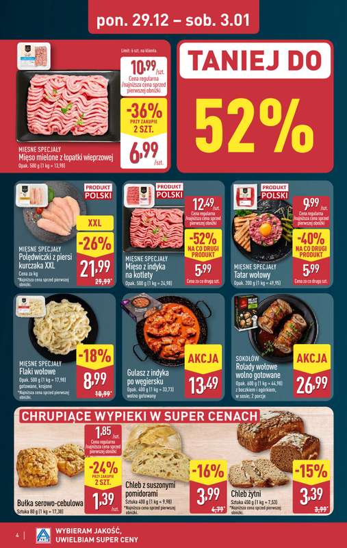Aldi - gazetka promocyjna Pełny katalog! od poniedziałku 29.12 do soboty 03.01 - strona 4