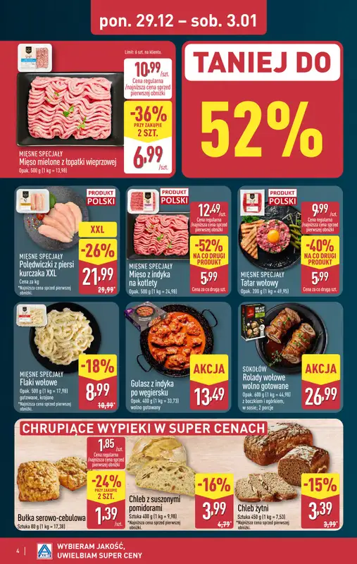 Aldi - gazetka promocyjna Pełny katalog! od poniedziałku 29.12 do soboty 03.01 - strona 4
