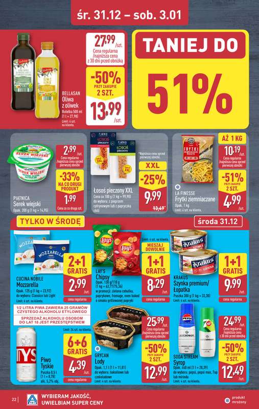 Aldi - gazetka promocyjna Pełny katalog! od poniedziałku 29.12 do soboty 03.01 - strona 22