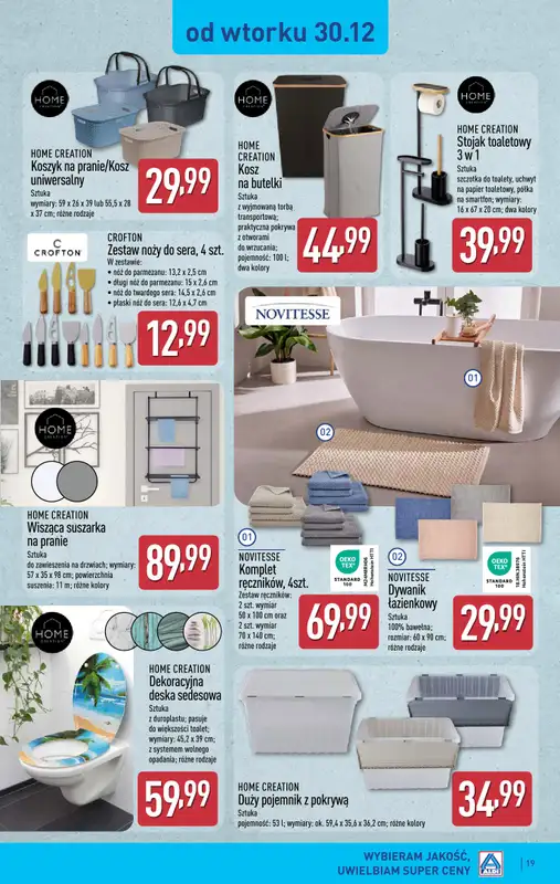 Aldi - gazetka promocyjna Pełny katalog! od poniedziałku 29.12 do soboty 03.01 - strona 19