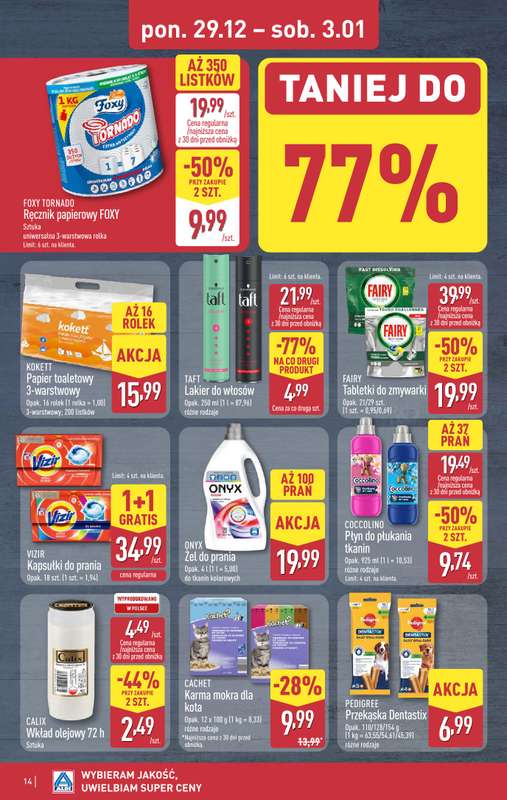 Aldi - gazetka promocyjna Pełny katalog! od poniedziałku 29.12 do soboty 03.01 - strona 14