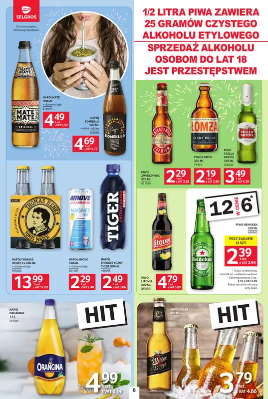 Selgros - gazetka promocyjna Jeszcze więcej super promocji! od soboty 27.12 do środy 07.01 - strona 8