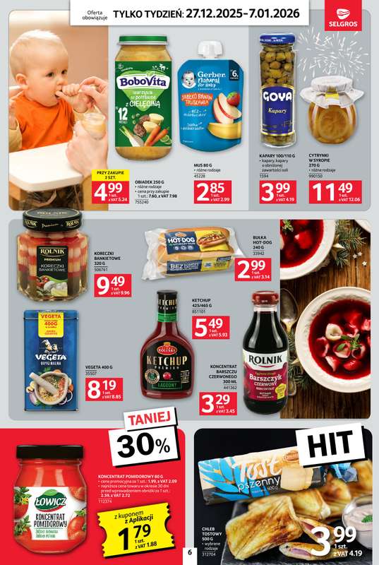 Selgros - gazetka promocyjna Jeszcze więcej super promocji! od soboty 27.12 do środy 07.01 - strona 6