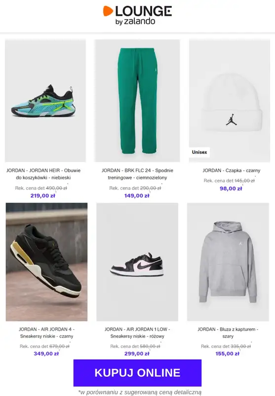 Lounge by Zalando - gazetka promocyjna Specjalne okazje na markę Jordan od wtorku 23.12 do piątku 26.12 - strona 2