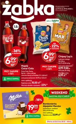 Żabka - gazetka promocyjna Gazetka od środy 17.12 do poniedziałku 29.12