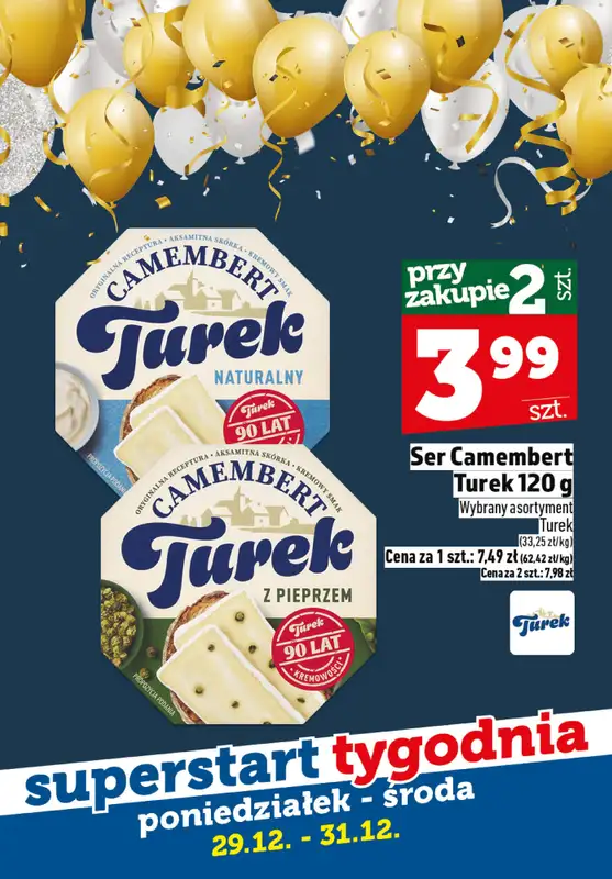 TOPAZ - gazetka promocyjna Superstart tygodnia od 29.12. od poniedziałku 29.12 do środy 31.12 - strona 8